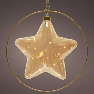 Micro LED Ster Amber - Ø26 cm