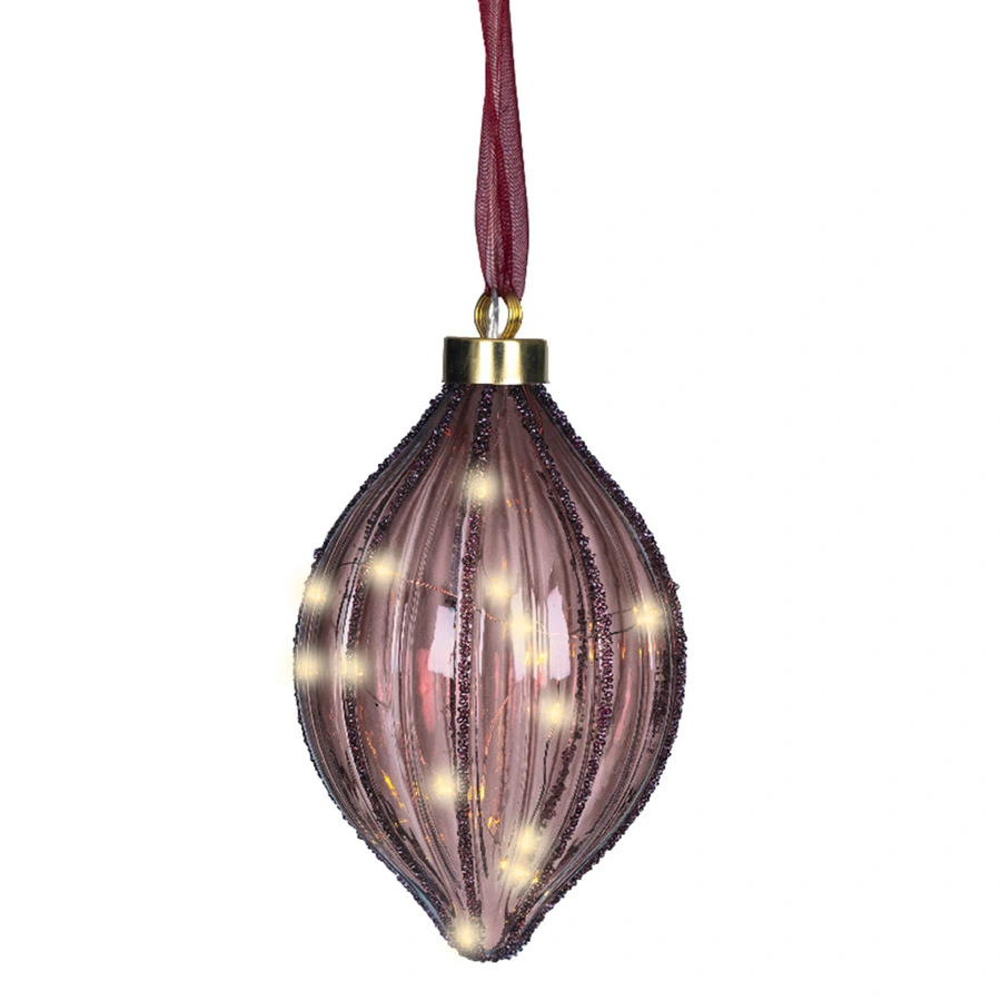 Micro LED Olijf Maroon - Ø12,5 cm - afbeelding 1