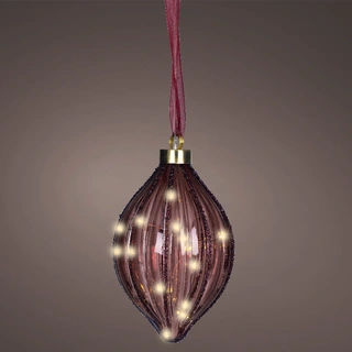 Micro LED Olijf Maroon - Ø12,5 cm - afbeelding 2