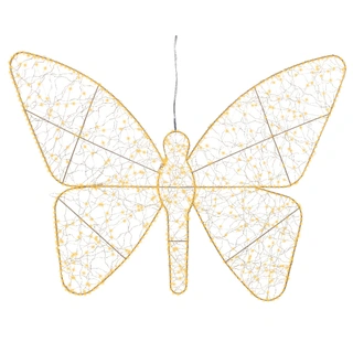 Micro LED Vlinder Flashing Effect - 98x77 cm - afbeelding 1
