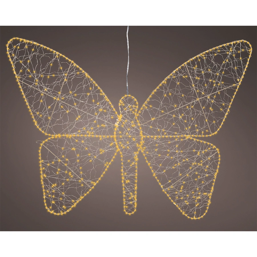 Micro LED Vlinder Flashing Effect - 98x77 cm - afbeelding 2