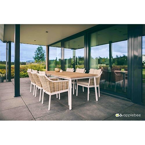 Apple Bee Milou Tuintafel White - 240x100 cm - afbeelding 2