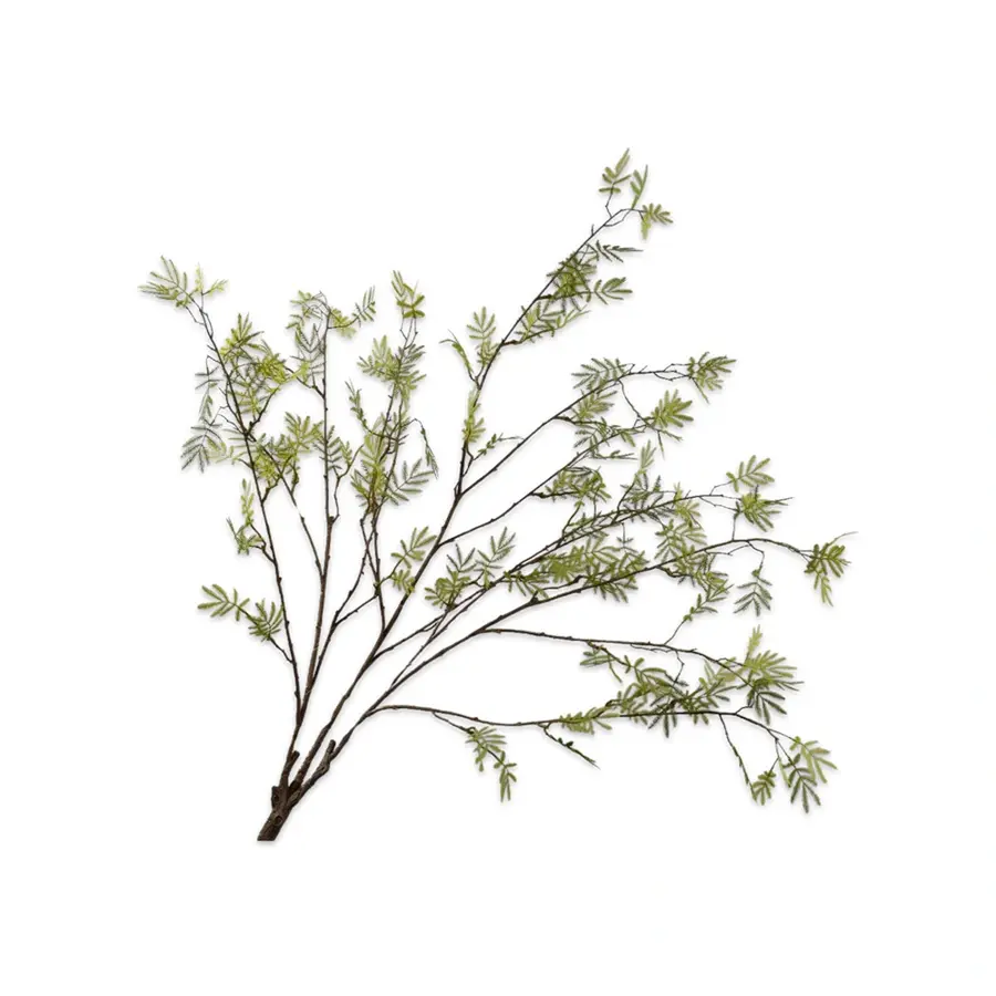 Kunsttak Mimosa Groen - 110 cm