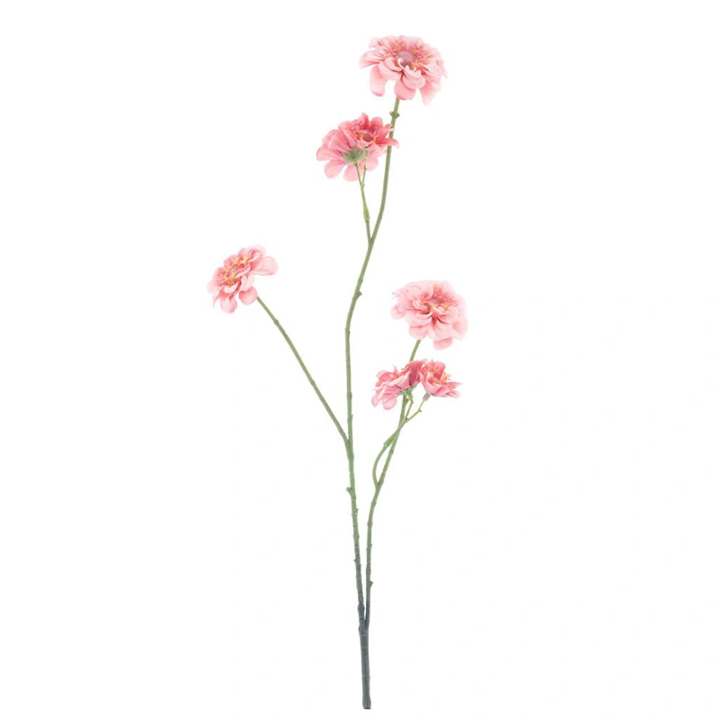 Kunstbloem Mini Zinnia Roze - 88 cm