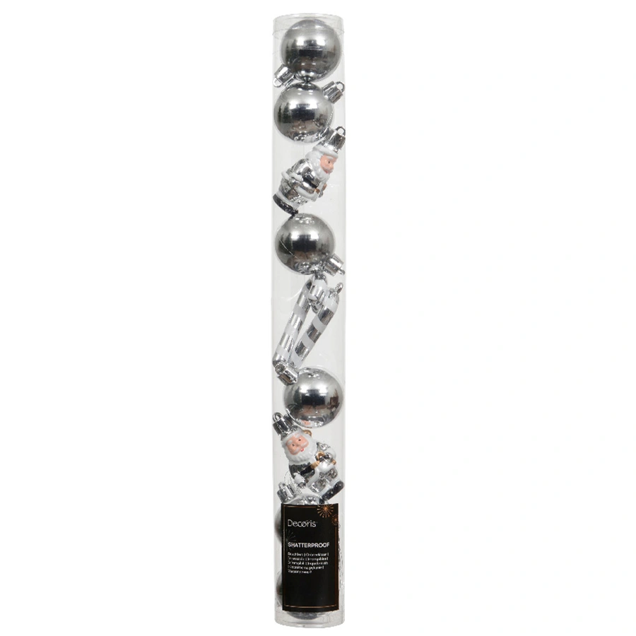 Kersthanger Koker 10 st. - Zilver