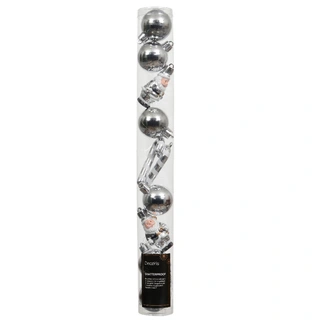 Kersthanger Koker 10 st. - Zilver