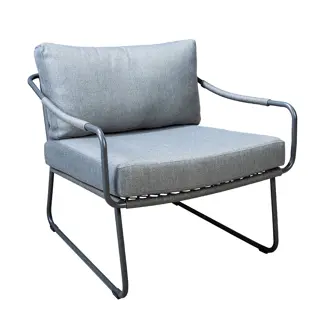 Yoi Moledo Loungestoel - Dark Grey/Rope Dark Grey