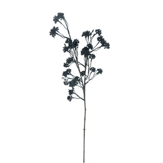 Kunsttak Mulberry Spray Zwart - 70 cm