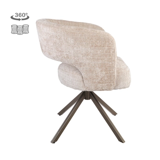 Mura Eetkamerstoel - Cremona Beige - afbeelding 3