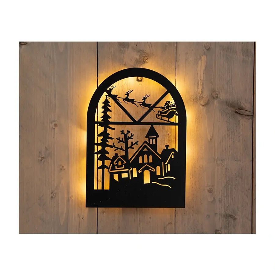 Muurhanger Kerstfiguren A - 25x30 cm