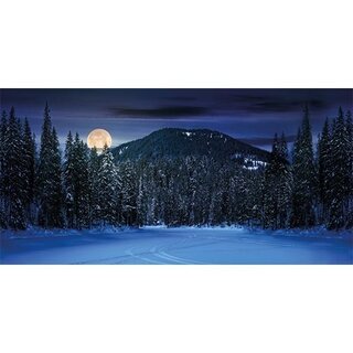 My Village Achtergrond Berglandschap Nacht