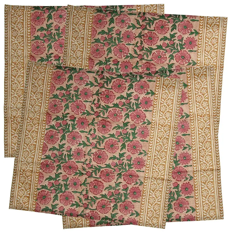 Servetten Flower Cotton Multi 45x45 cm - 4 st. - afbeelding 1