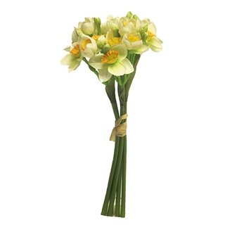 Kunst Bosje Narcissen 32 cm - Oranje