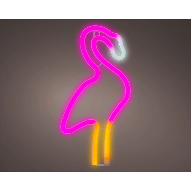 Neon LED Flamingo - afbeelding 1