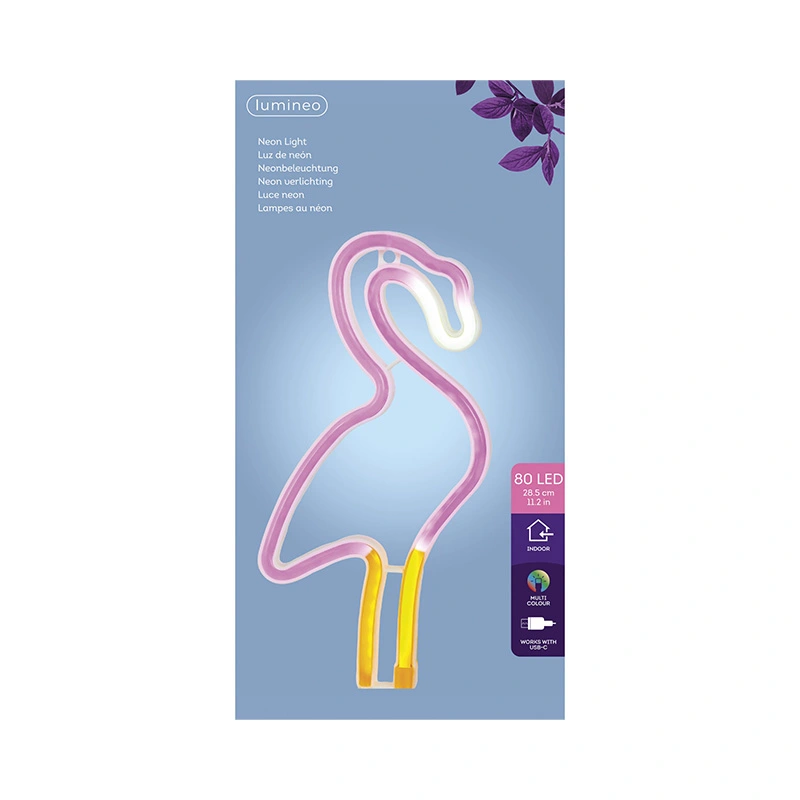 Neon LED Flamingo - afbeelding 2