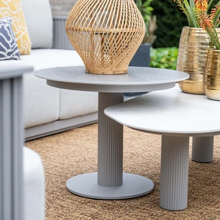 Garden Impressions Nice Bijzettafel Taupe/Napoli Sand - Ø60 cm - afbeelding 2