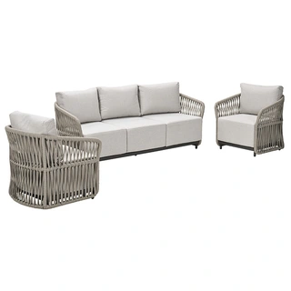 Garden Impressions Normandie Loungeset - Taupe/Vally Sand - afbeelding 1