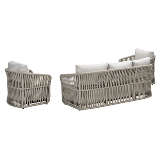 Garden Impressions Normandie Loungeset - Taupe/Vally Sand - afbeelding 3