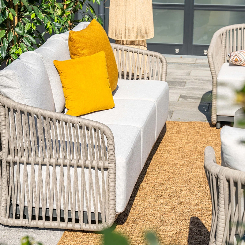 Garden Impressions Normandie Loungeset - Taupe/Vally Sand - afbeelding 9