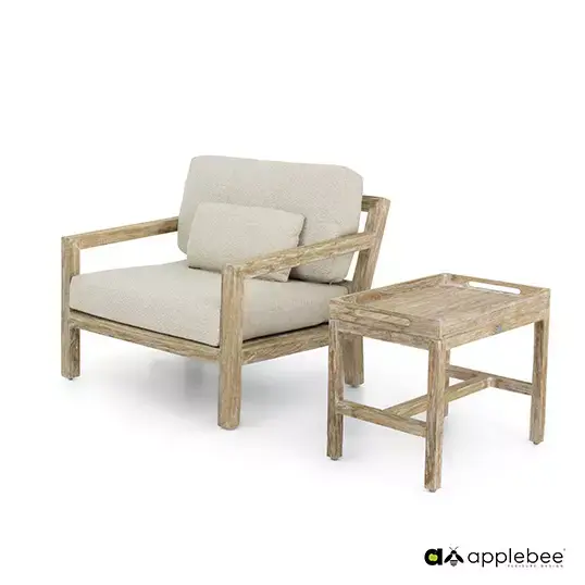 Apple Bee Olive Lounge Tuinstoel - afbeelding 2