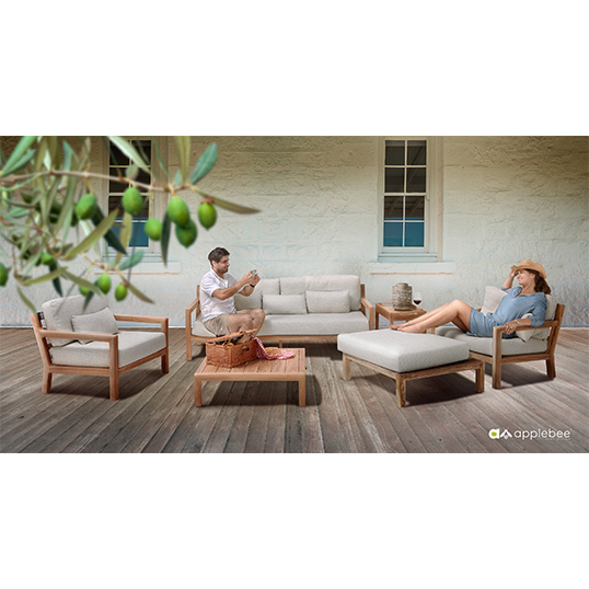 Apple Bee Olive Lounge Tuinstoel - afbeelding 3