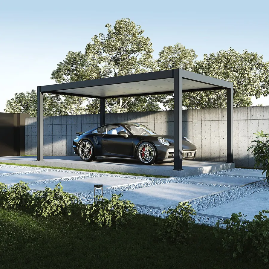 Orion Carport - 300x530 cm - Antraciet - afbeelding 2