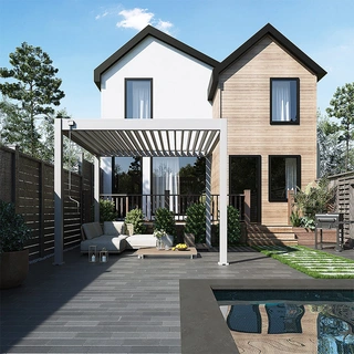 Orion Comfort Overkapping 300x300 cm - Kiezelgrijs - afbeelding 7