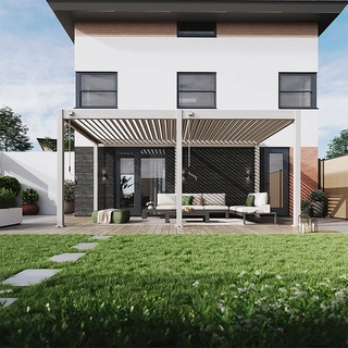 Orion Comfort Overkapping 300x530 cm - Kiezelgrijs - afbeelding 6