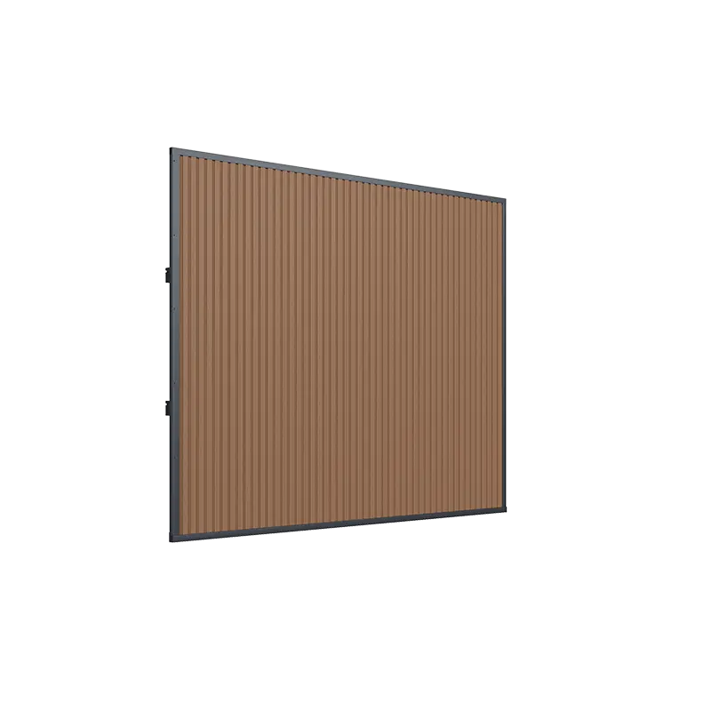 Orion Composietwand - 265x236 cm - Antraciet/Teak - afbeelding 1