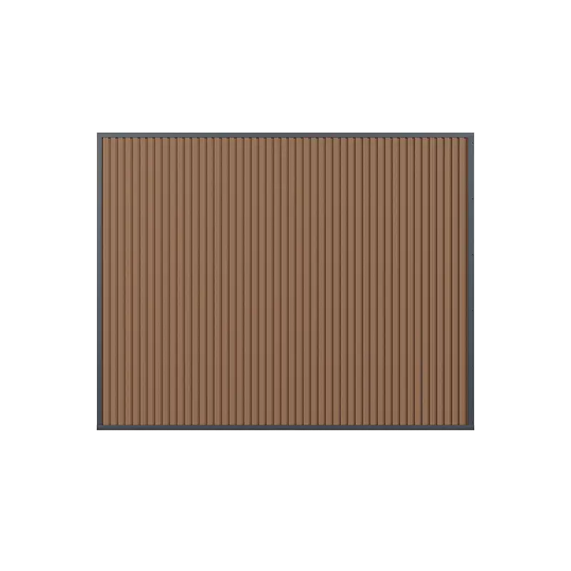 Orion Composietwand - 265x236 cm - Antraciet/Teak - afbeelding 2