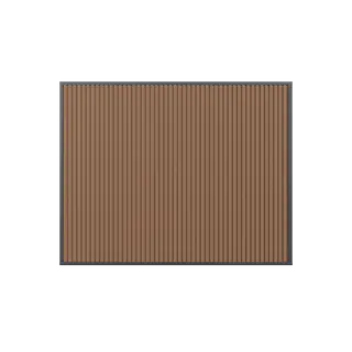 Orion Composietwand - 265x236 cm - Antraciet/Teak - afbeelding 2