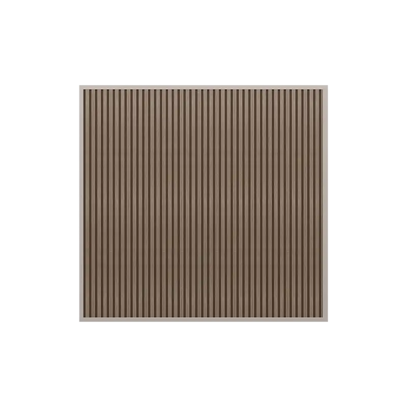 Orion Composietwand - 300x236 cm - Kiezelgrijs/Teak - afbeelding 2