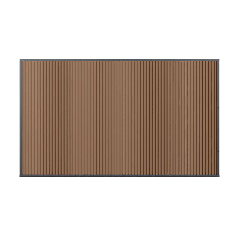 Orion Composietwand - 400x236 cm - Antraciet/Teak - afbeelding 2