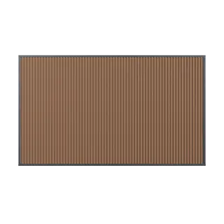 Orion Composietwand - 400x236 cm - Antraciet/Teak - afbeelding 2