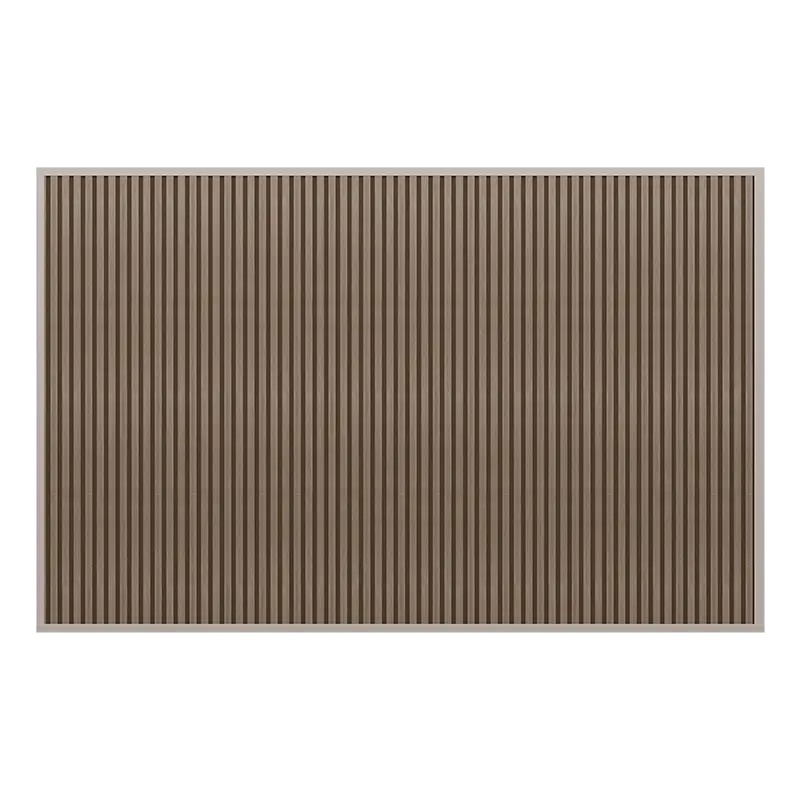 Orion Composietwand - 400x236 cm - Kiezelgrijs/Teak - afbeelding 2
