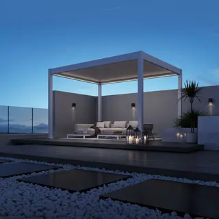 Orion Deluxe E-LED Overkapping 300x400 cm - Wit - afbeelding 3