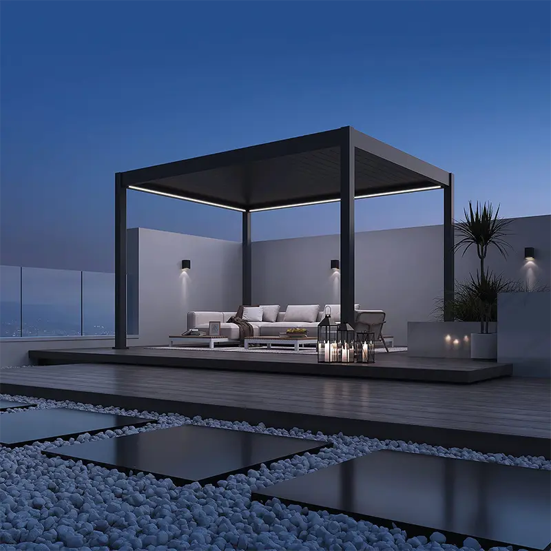 Orion Deluxe E-LED Overkapping 360x400 cm - Antraciet - afbeelding 3