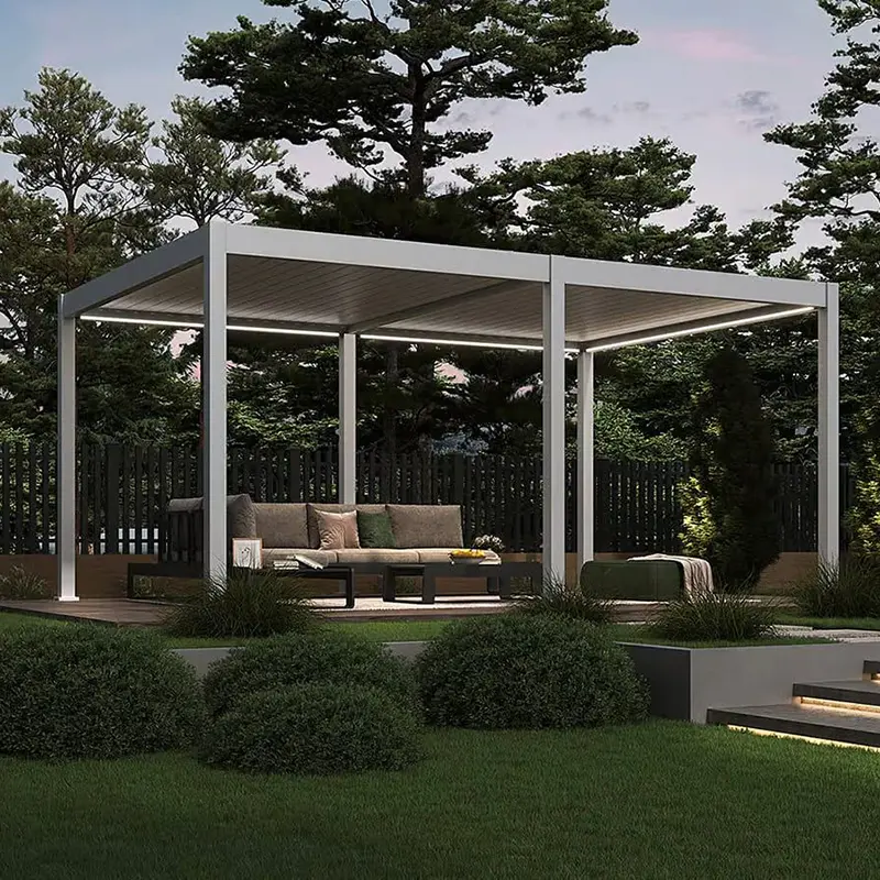 Orion Deluxe E-LED Overkapping 360x530 cm - Wit - afbeelding 3