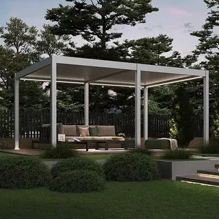 Orion Deluxe E-LED Overkapping 360x530 cm - Wit - afbeelding 3
