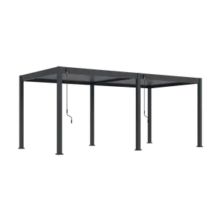 Orion Deluxe E-LED Overkapping 360x720 cm - Antraciet