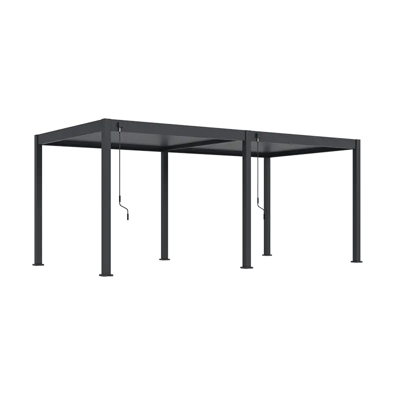 Orion Deluxe E-LED Overkapping 360x720 cm - Antraciet - afbeelding 1