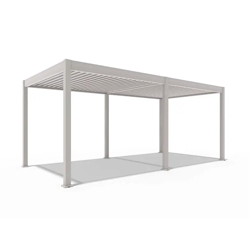Orion Deluxe E-LED Overkapping 360x720 cm - Kiezelgrijs - afbeelding 1