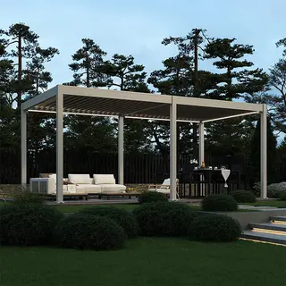 Orion Deluxe E-LED Overkapping 360x720 cm - Kiezelgrijs - afbeelding 5