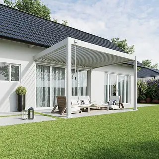Orion Deluxe Muurbevestiging 300x360 cm - Wit - afbeelding 3