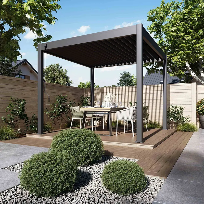 Orion Deluxe Overkapping 300x400 cm - Antraciet - afbeelding 3