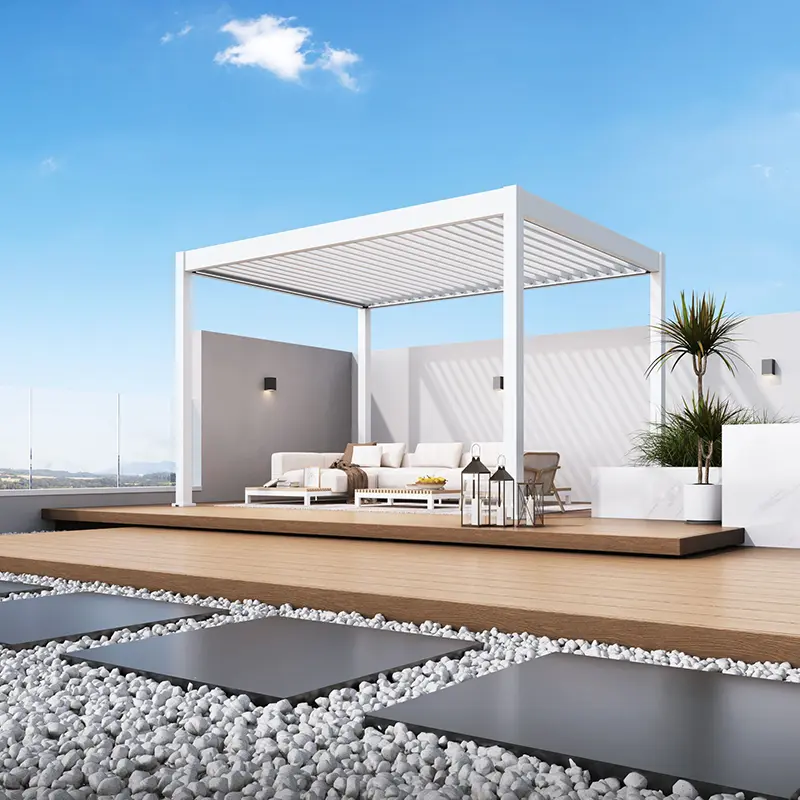 Orion Deluxe Overkapping 300x400 cm - Wit - afbeelding 3