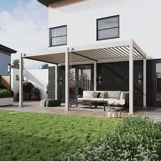 Orion Deluxe Overkapping 300x600 cm - Kiezelgrijs - afbeelding 2