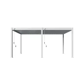 Orion Deluxe Overkapping 360x530 cm - Wit - afbeelding 2