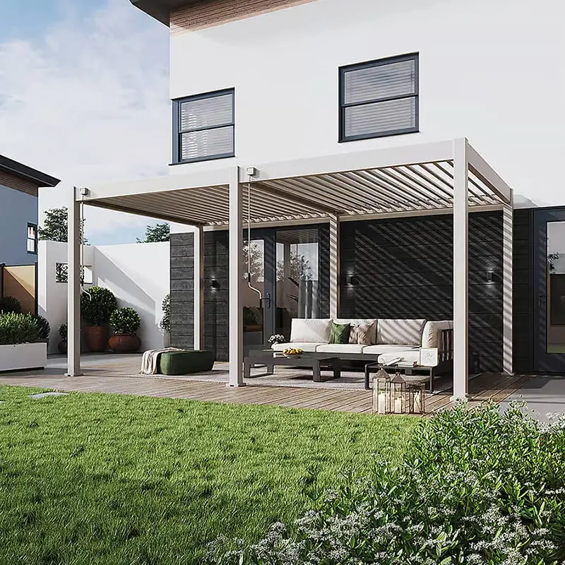 Orion Deluxe Overkapping 360x720 cm - Kiezelgrijs - afbeelding 2