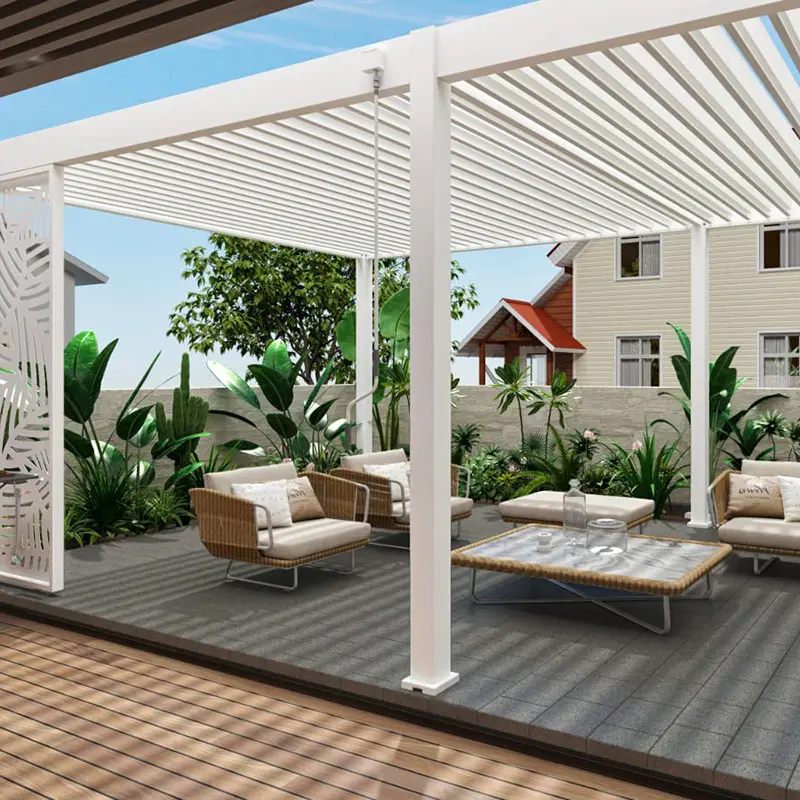 Orion Deluxe Overkapping 360x720 cm - Wit - afbeelding 3